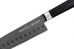 Нож кухонный "Samura Mo-V Stonewash" Сантоку 138 мм, G-10 SM-0093B/K