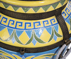 Тандыр "Голубая лилия" с откидной крышкой