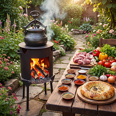 Афганский казан на 8л, с ручками