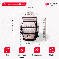 Набор "Эконом 2025": Тандыр "Охотник" с термометром + аксессуары