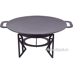 Садж 48 см (чугун) + подставка "Лофт"