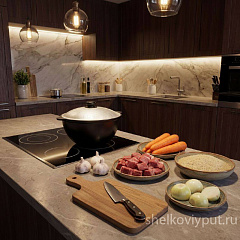 Казан чугунный 4,5л узбекский  (плоское дно) с алюминиевой крышкой