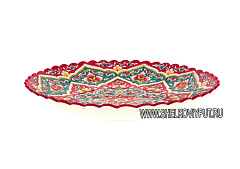 Блюдо для плова "Хан-Ляган" 42см (красное)