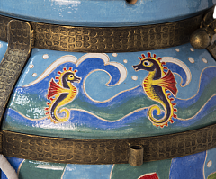 Тандыр "Морской" с откидной крышкой