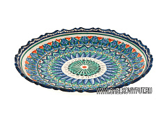 Тарелка с рифлеными краями 23см