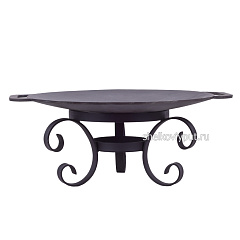 Садж 30 см (чугун) + подставка "Тунис"