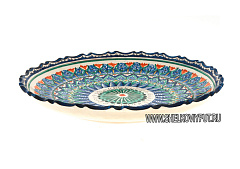 Тарелка с рифлеными краями 23см