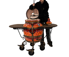 Тандыр "Огненный" с откидной крышкой