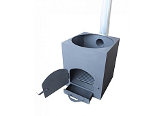 Мангал с крышей и печью под казан на 12 литров АМ18П