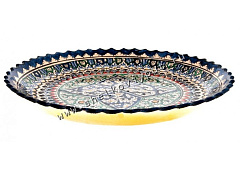 Тарелка с рифлеными краями 25см