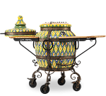 Тандыр "Восточный" с отдельной крышкой, с 2-мя столиками