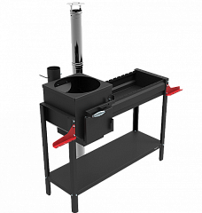 Мангал Искандер с печью под казан 360 Стандарт