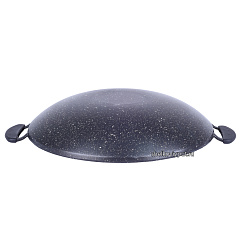 Садж 34см (гранитное покрытие) с крышкой, без подставки