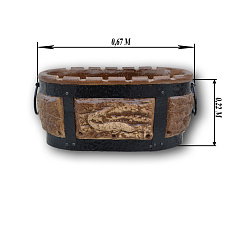 Керамический угольный мангал