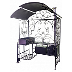 Мангал "Элит-Б Премиум" с коптильней и трубой (Толщина стали жаровни 3 мм, толщина стали печи 3 мм)