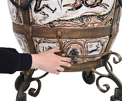 Тандыр "Охота" с откидной крышкой