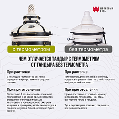 Набор "Эконом плюс": Тандыр "Аполлон" с откидной крышкой, со столиками с термометром и подставкой на колесах + аксессуары