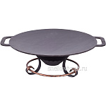 Садж 35 см (чугун) + подставка "Афина"