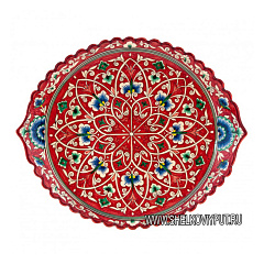 Блюдо для шашлыка "Хан-Ляган" (красное)