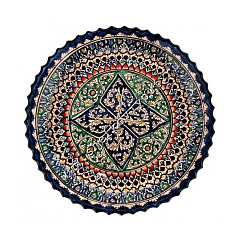 Тарелка с рифлеными краями 25см