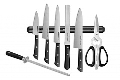 Набор ножей Super Set 8 в 1 "Samura HARAKIRI" 11,23,45,57,85,мусат,ножницы, м. держатель SHR-0280B/A