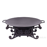 Садж 43 см (чугун) + подставка "Находка"