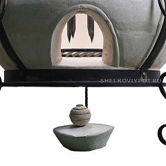 Набор "Эконом": Тандыр "Степной NEW" с откидной крышкой, с термометром + аксессуары