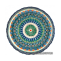 Тарелка с рифлеными краями 23см