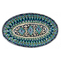 Тарелка овальная большая "Риштан"