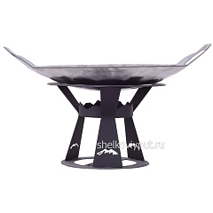 Садж 38 см (нержавеющая сталь) + подставка "Кавказ"