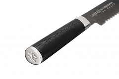 Нож кухонный "Samura Mo-V Stonewash" для хлеба 230 мм, G-10 SM-0055B/K