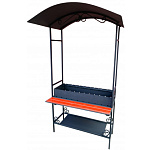 Мангал дачный АМ10К (толщина жаровни 3 мм, без аксессуаров)