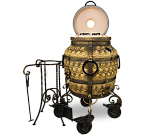 Тандыр "Шелковый путь" с откидной крышкой, без столиков (болотный)