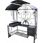 Мангал "Монако" (Толщина стали жаровни 3 мм, толщина стали печи 3 мм)