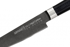 Нож кухонный "Samura Mo-V Stonewash" универсальный 125 мм, G-10 SM-0021B/K