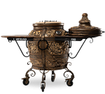 Тандыр "Посейдон" с отдельной крышкой, с 2-мя столиками