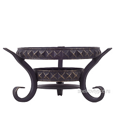 Садж 42 см (чугун) + подставка "Пирамидка"