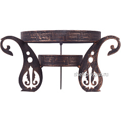 Садж 58 см (чугун) + подставка "Турецкая"