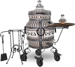 Тандыр "Африка" с откидной крышкой, со столиком