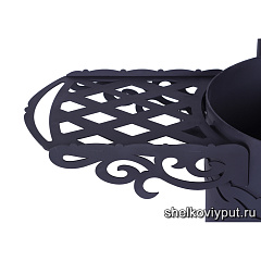 Казан чугунный 12л Ситон с чугунной крышкой-сковородой + очаг "Султан"