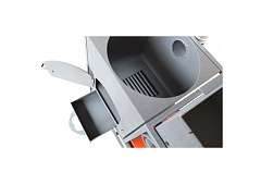 Мангал с крышей и печью под казан на 12 литров АМ18П