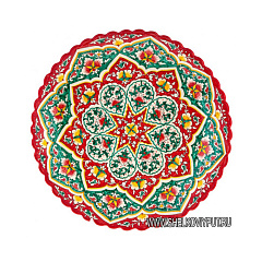 Блюдо для плова "Хан-Ляган" 42см (красное)