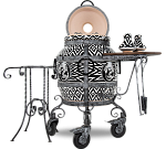 Тандыр "Этнос" с откидной крышкой, со столиком