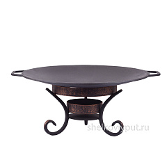 Садж 43 см (чугун) + подставка "Шелковый путь"