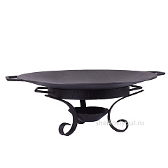 Садж 43 см (чугун) + подставка "Стамбул"