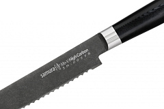 Нож кухонный "Samura Mo-V Stonewash" для хлеба 230 мм, G-10 SM-0055B/K