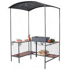 Мангал с крышей, дачный АМ20