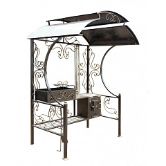 Мангал с крышей "Универсал Люкс" с дымоходом