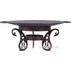 Садж 42 см (чугун) + подставка "Турецкая"