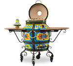 Тандыр "Эллада" с откидной крышкой, с 2-я столиками